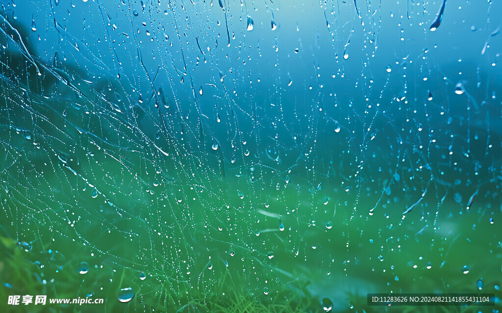 雨滴玻璃背景