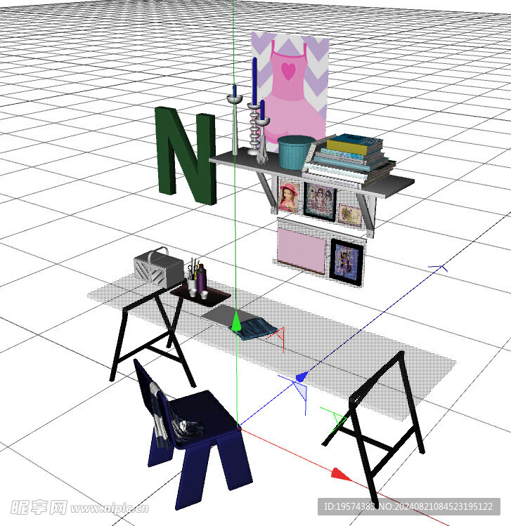 C4D模型 桌子