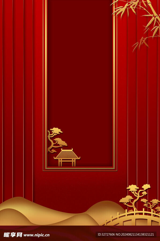 中秋节烫金黑金素材