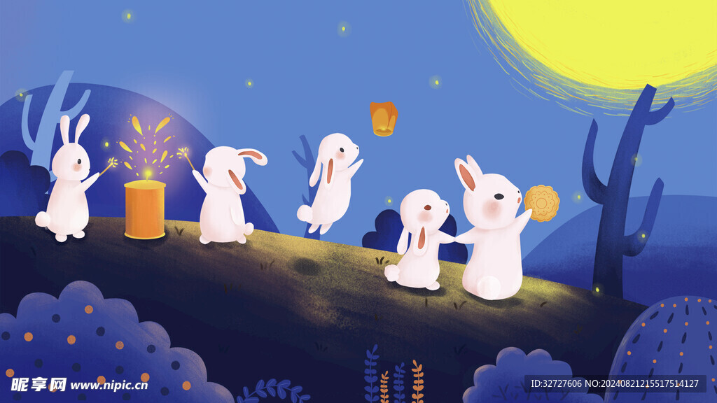 中秋节国潮风海报