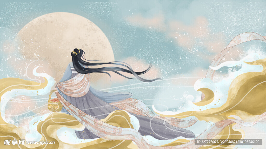 中秋节国潮风海报