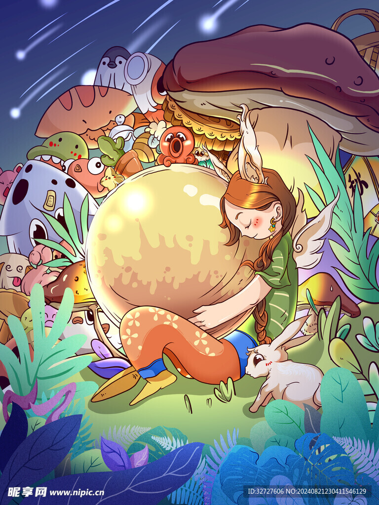 中秋节国潮风海报