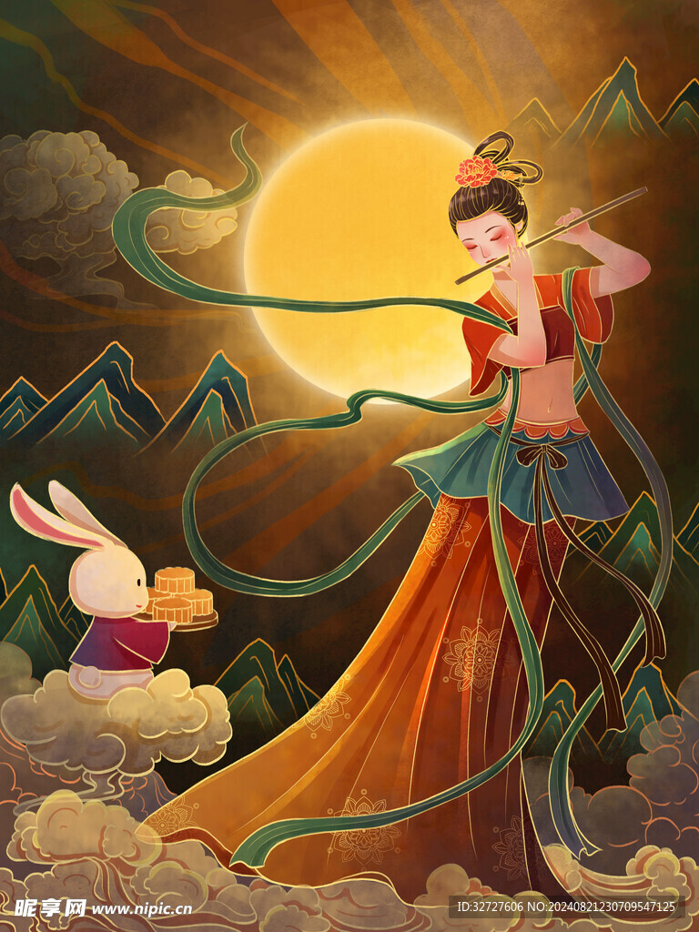 中秋节国潮风海报