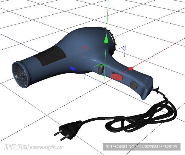 C4D模型 吹风机