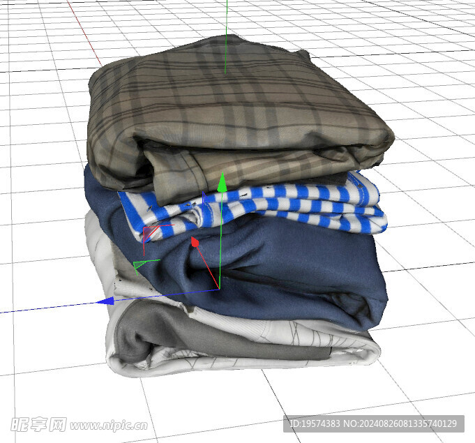 C4D模型 衣服