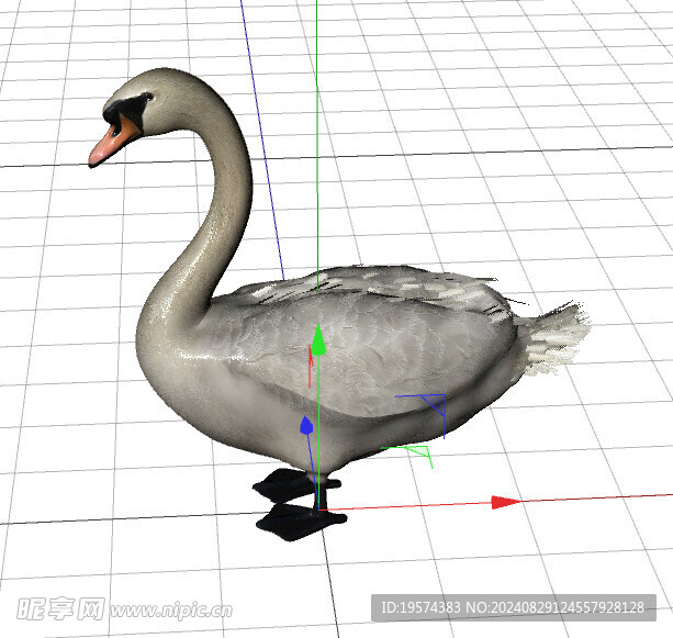 C4D模型 鸭子