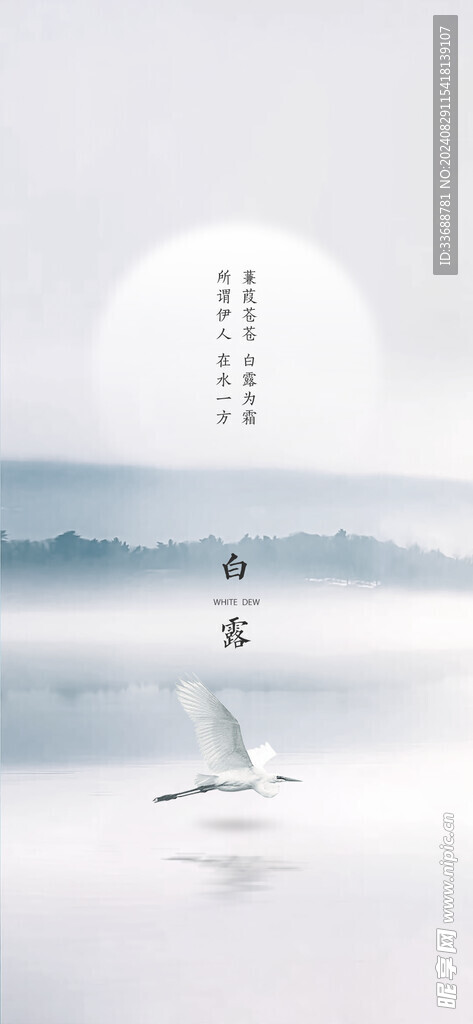 白露地产海报展架画面