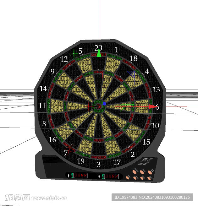 C4D模型 靶子