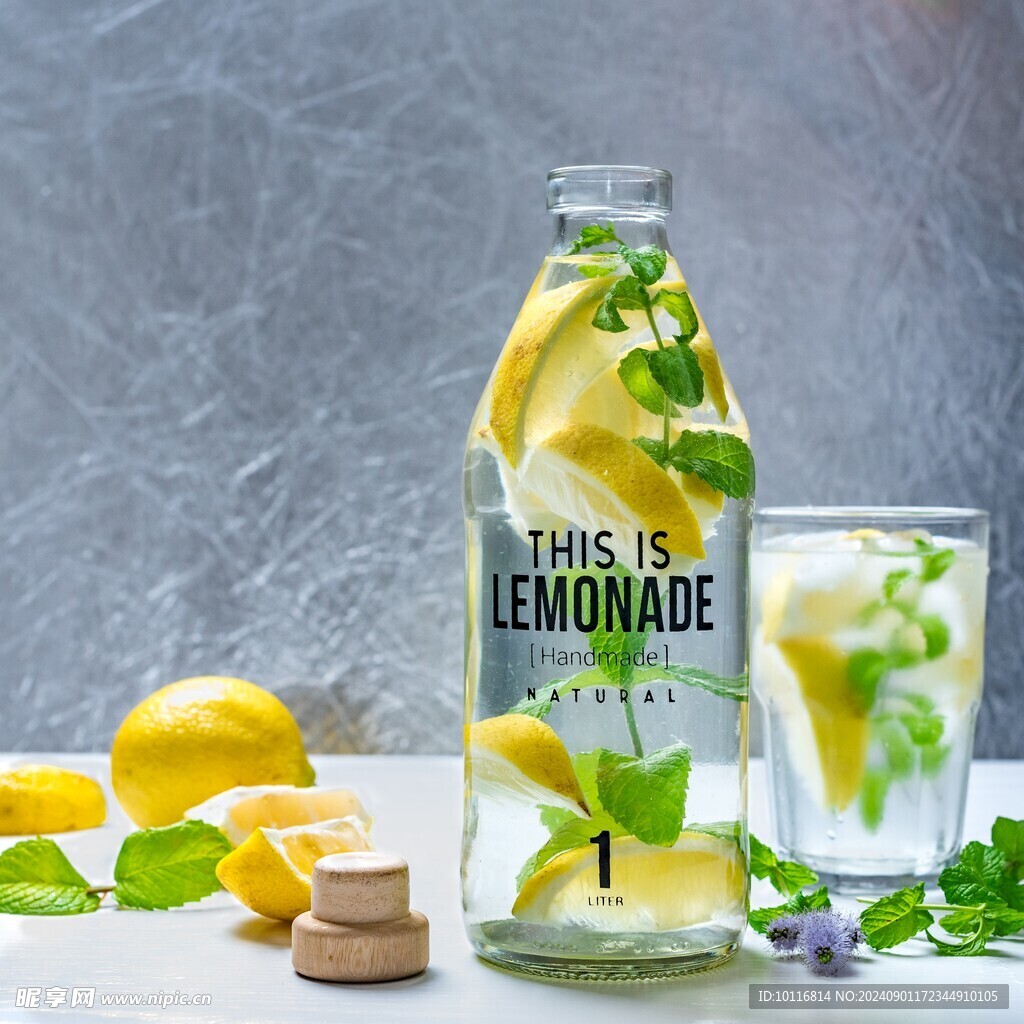 薄荷柠檬气泡水