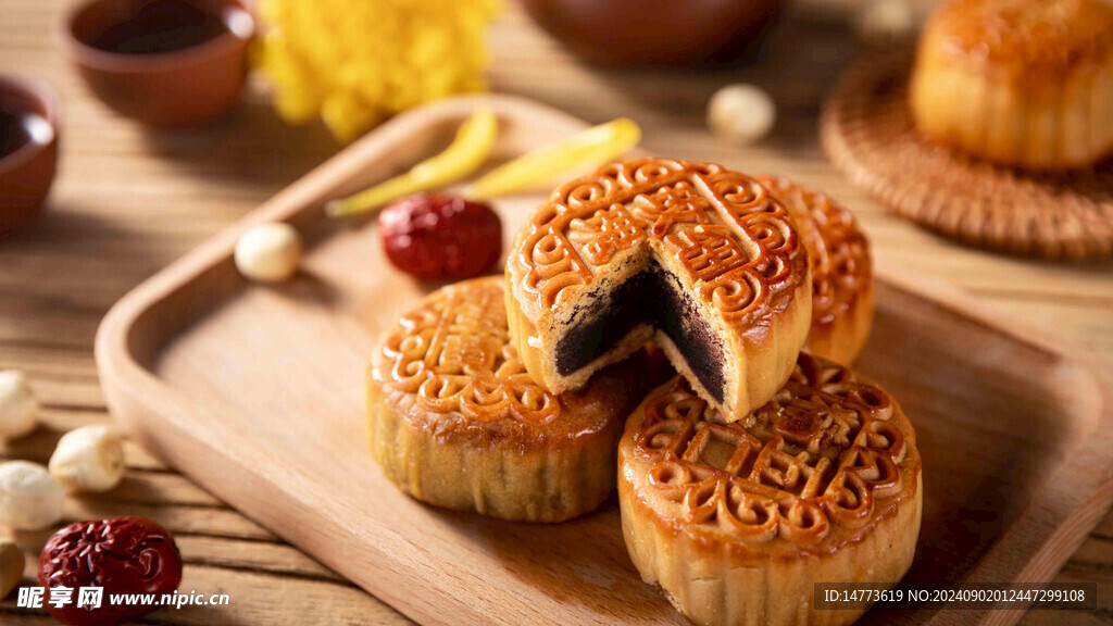 豆沙月饼