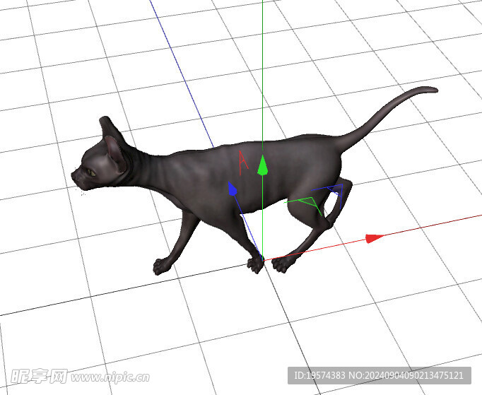 C4D模型 猫
