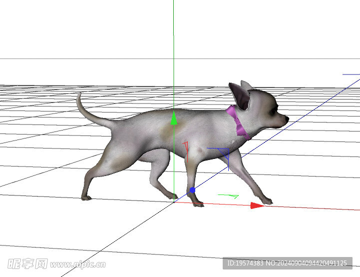 C4D模型 狗