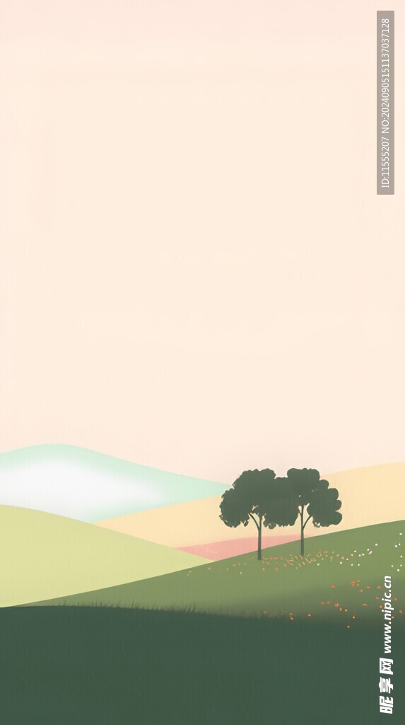 户外景色草地蓝天白云背景图