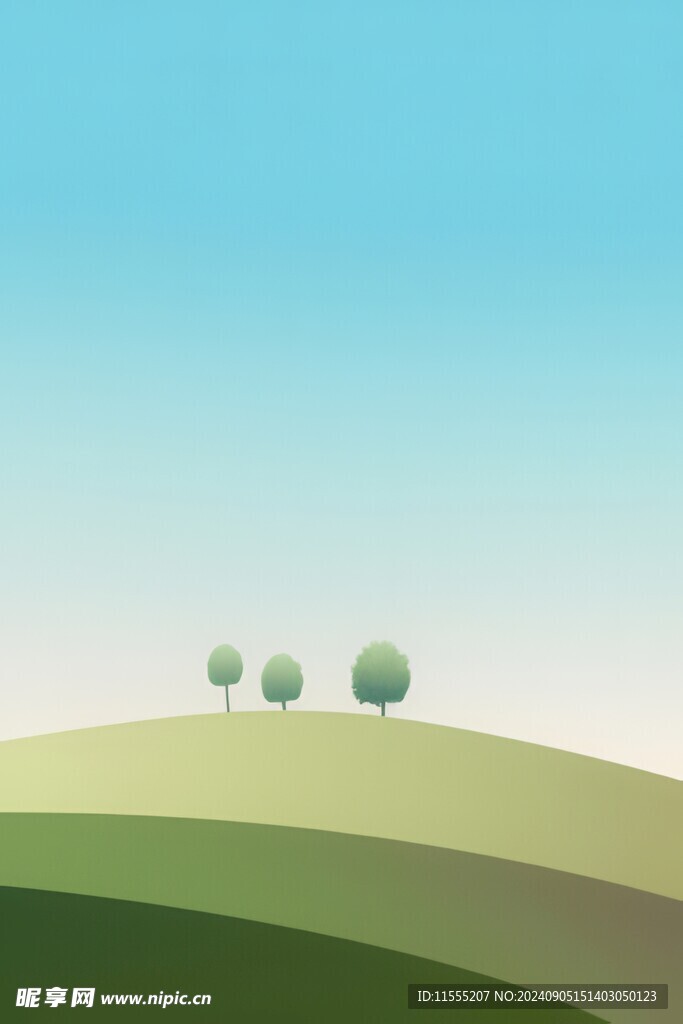 户外景色草地蓝天白云背景图