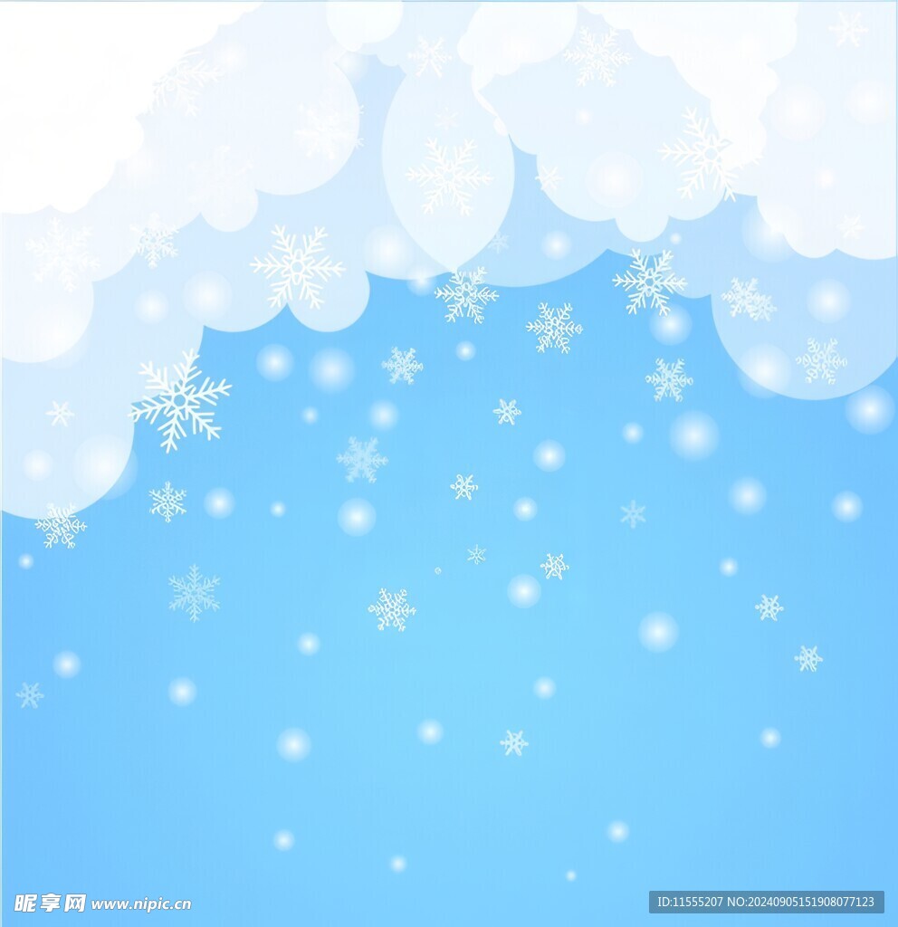 卡通蓝色天空儿童画背景图