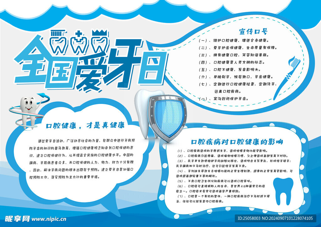 爱护牙齿小报