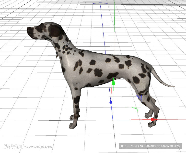 C4D模型 狗