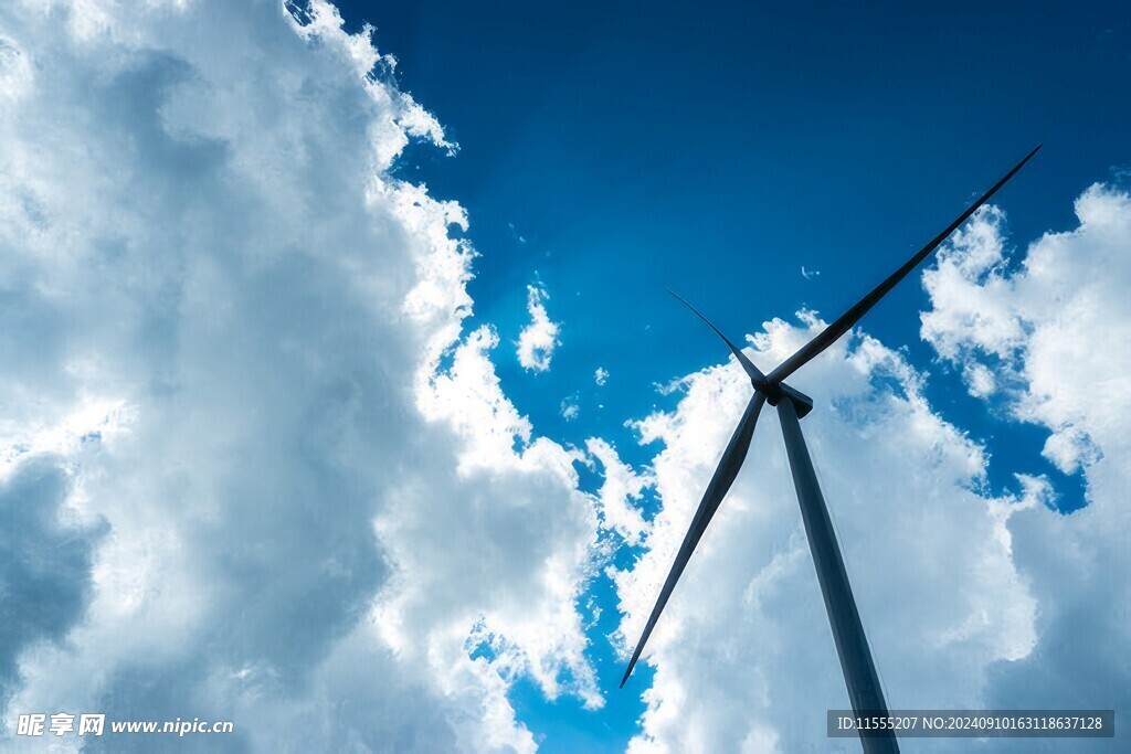 风力风能发电站风车清洁能源
