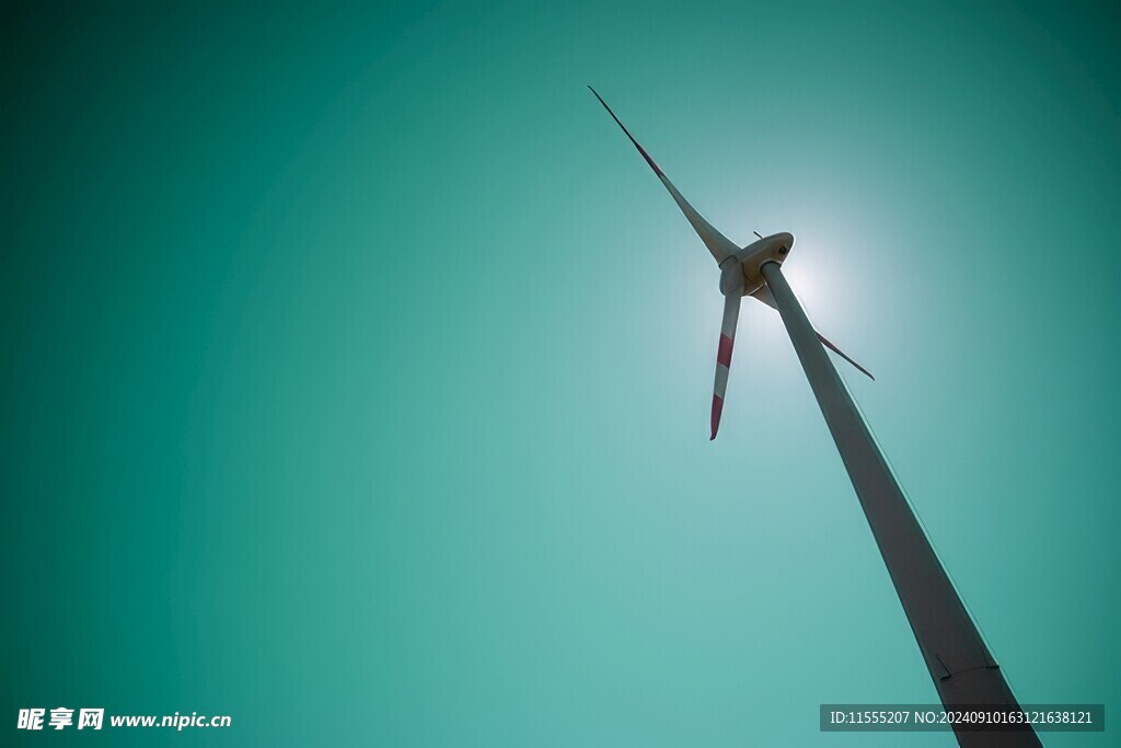 风力风能发电站风车清洁能源