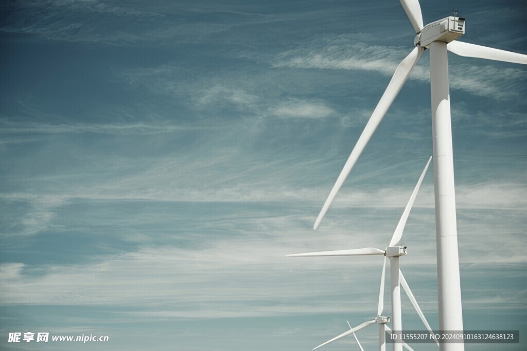 风力风能发电站风车清洁能源