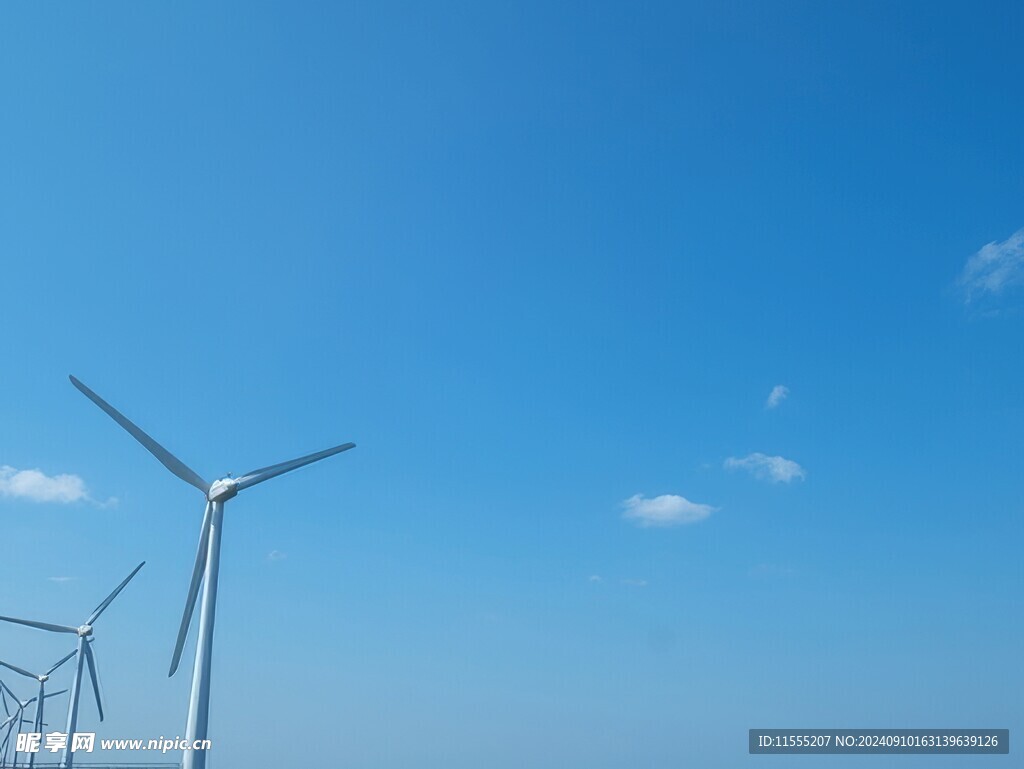 风力风能发电站风车清洁能源