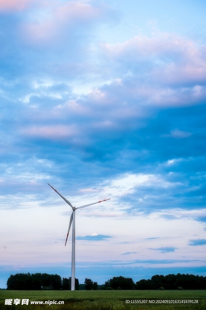 风力风能发电站风车清洁能源