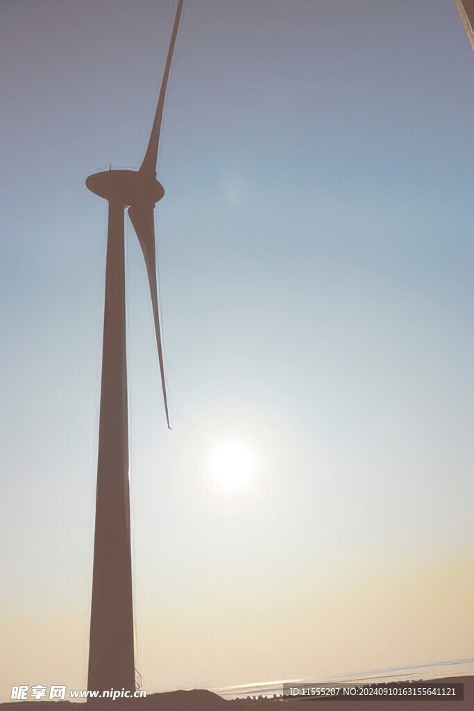 风力风能发电站风车清洁能源