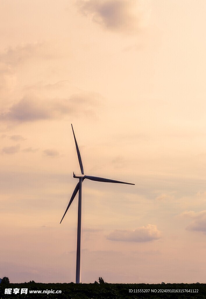 风力风能发电站风车清洁能源