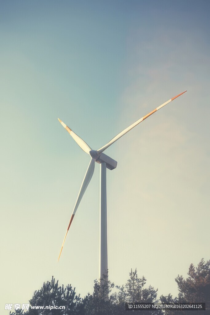 风力风能发电站风车清洁能源