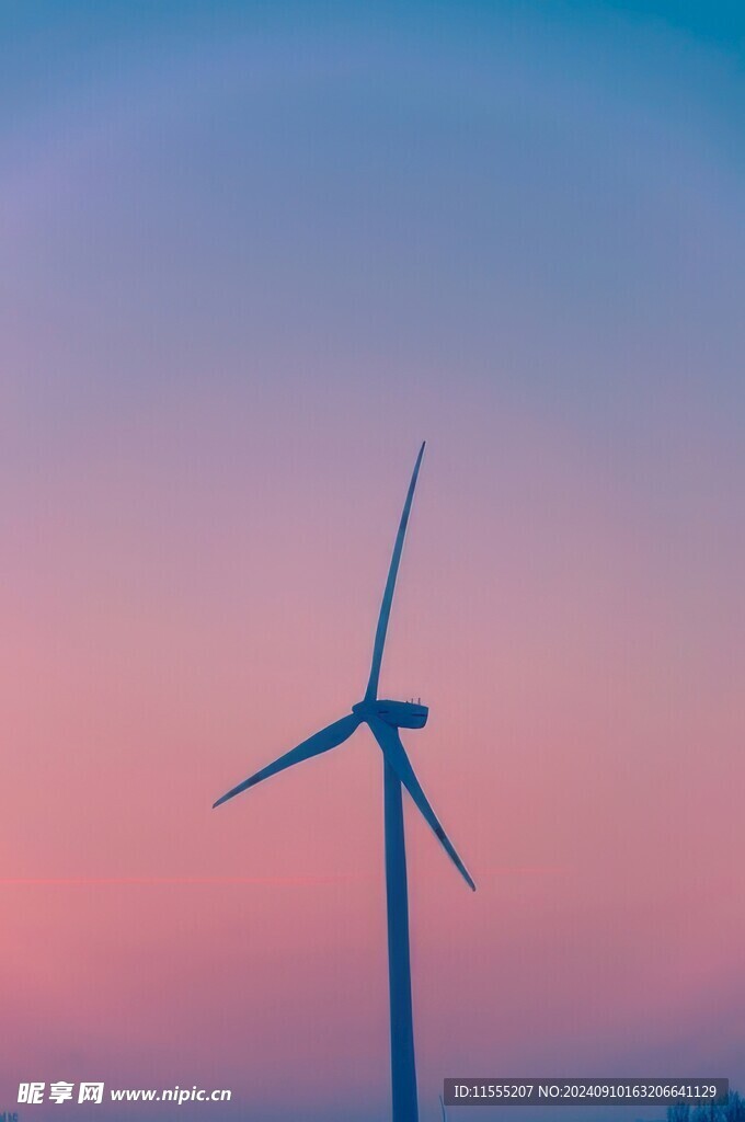 风力风能发电站风车清洁能源