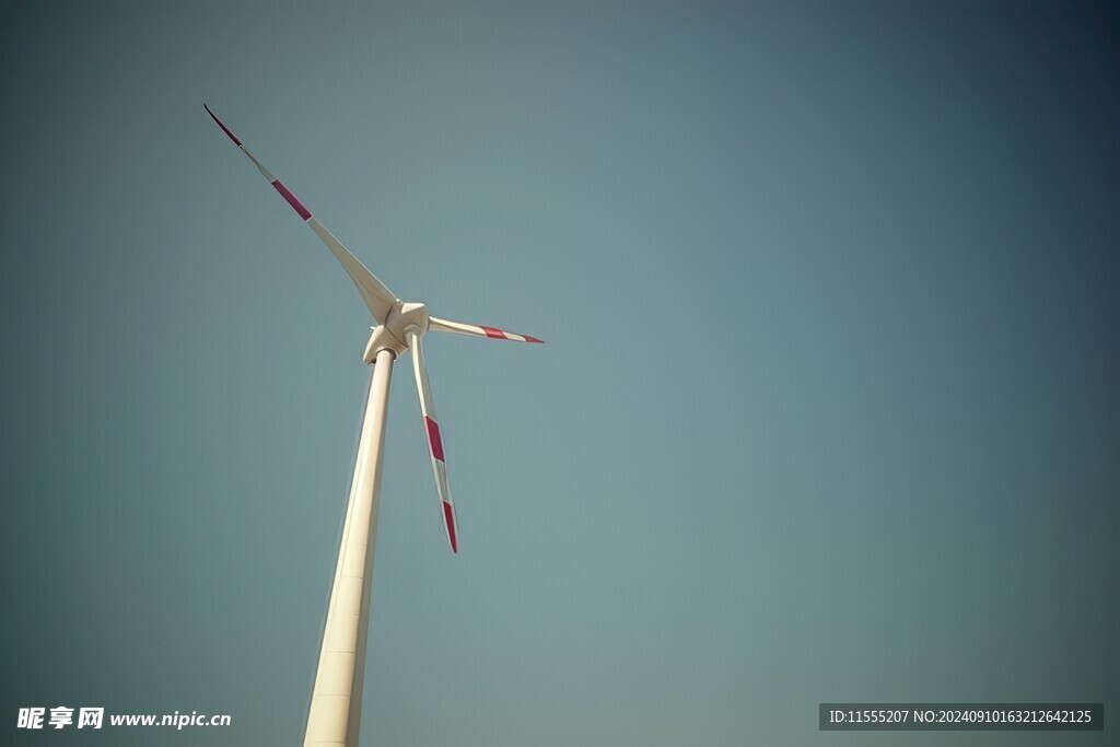 风力风能发电站风车清洁能源