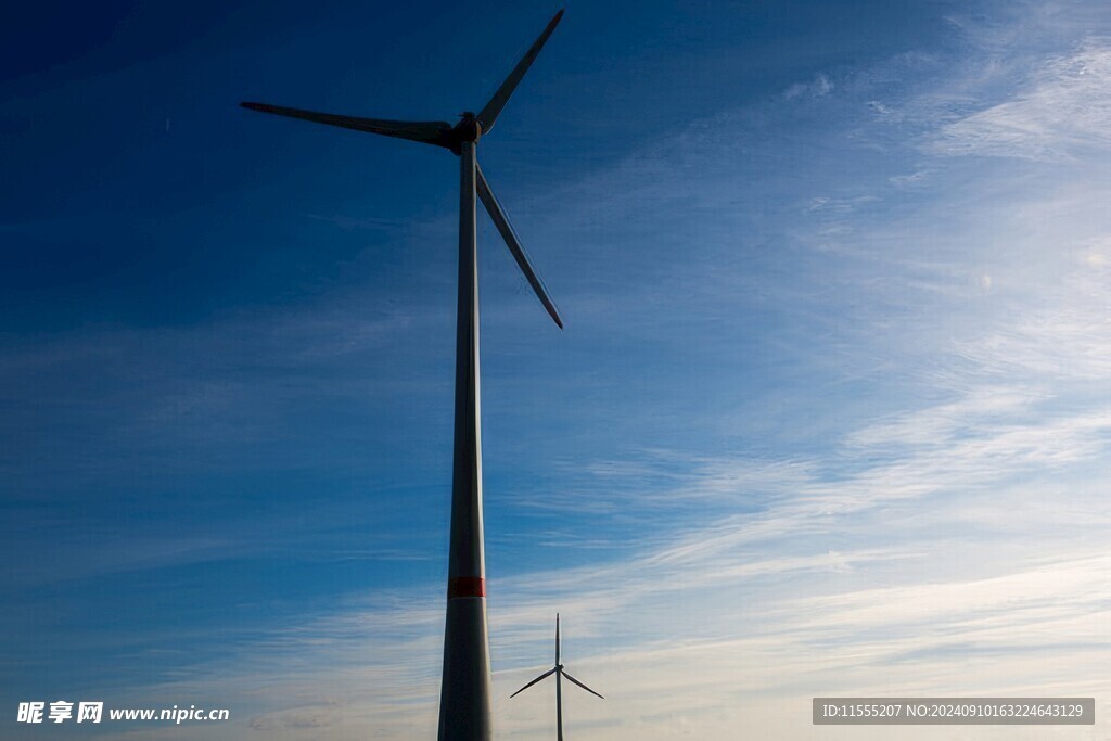 风力风能发电站风车清洁能源
