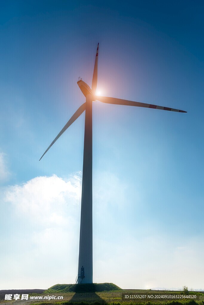 风力风能发电站风车清洁能源