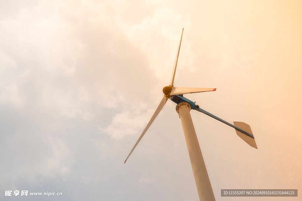 风力风能发电站风车清洁能源