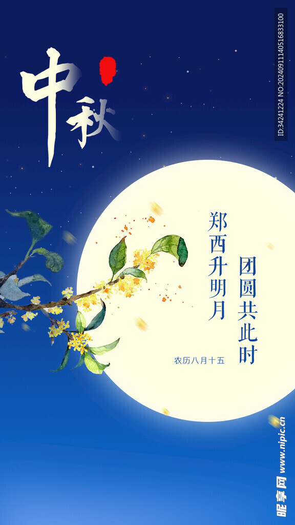 中秋节日海报展板