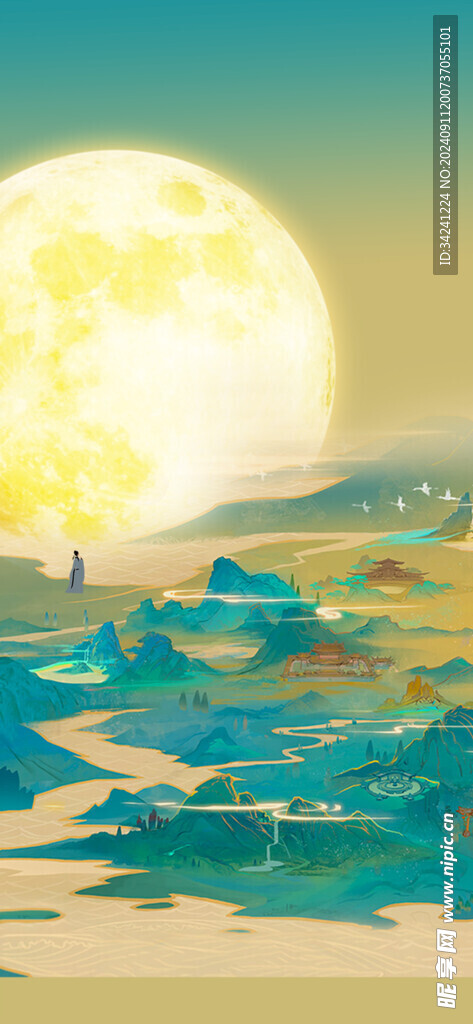 中秋节日海报展板