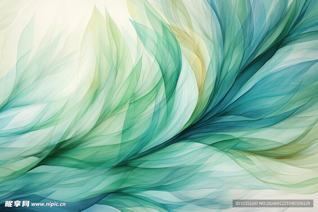 优雅抽象花朵炫彩渐变背景图