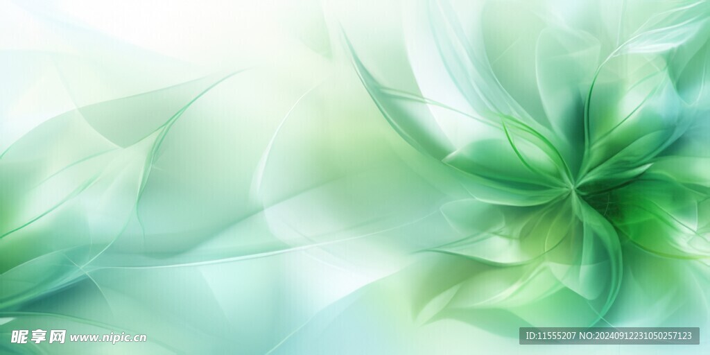 优雅抽象花朵炫彩渐变背景图