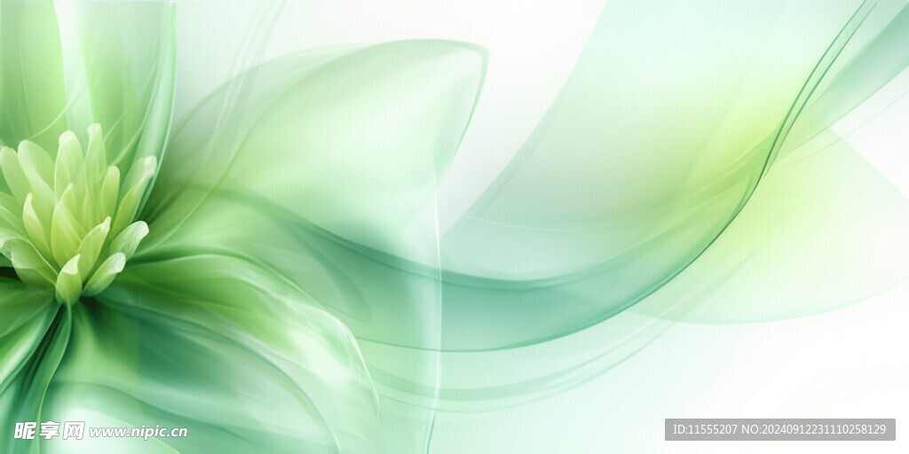 优雅抽象花朵炫彩渐变背景图