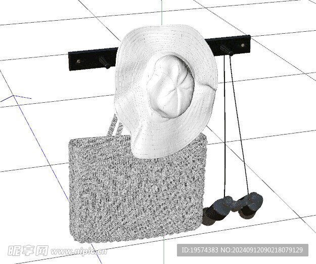 C4D模型 衣架 