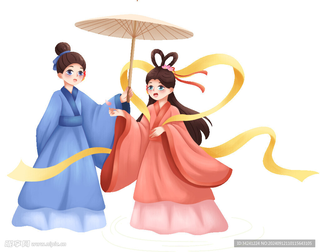 七夕情人节古风素材