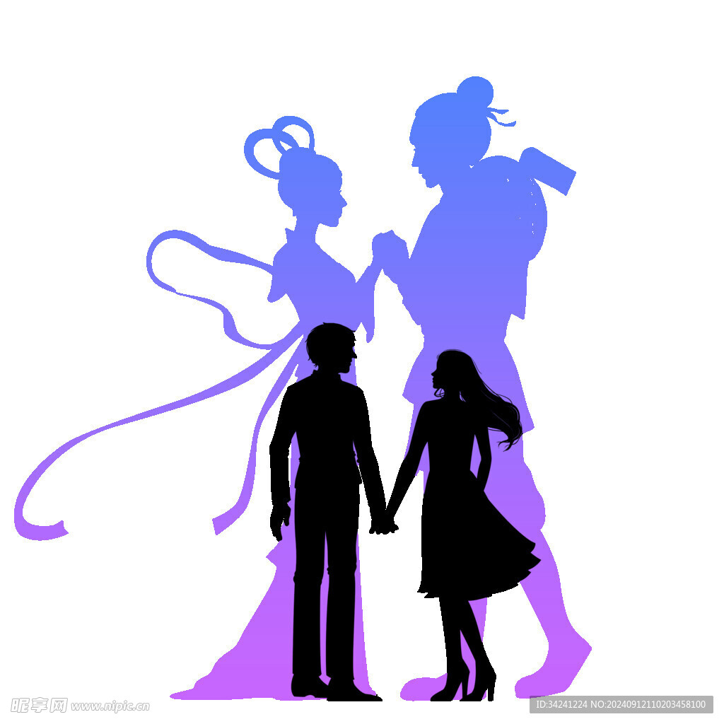 七夕情人节古风素材