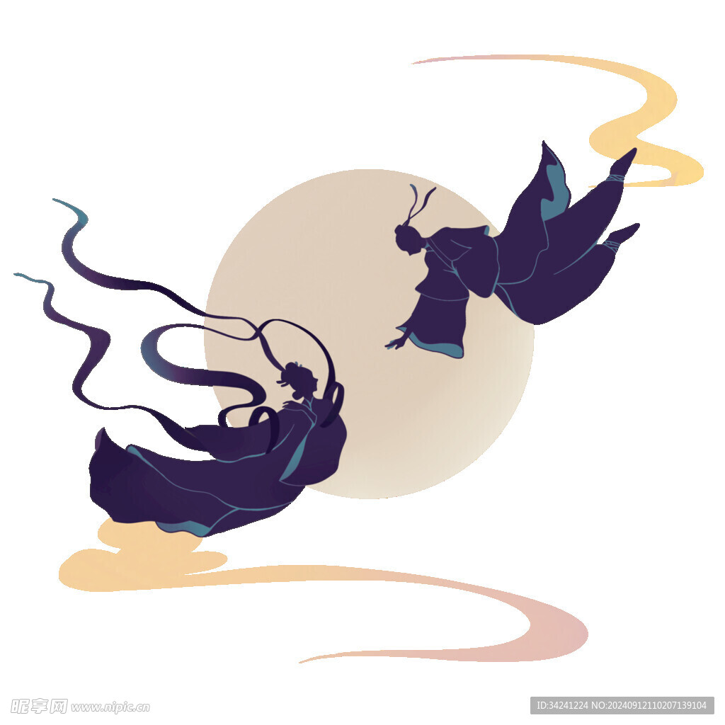 七夕情人节古风素材