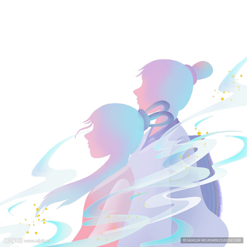 七夕情人节古风素材