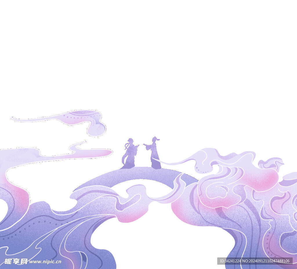 七夕情人节古风素材