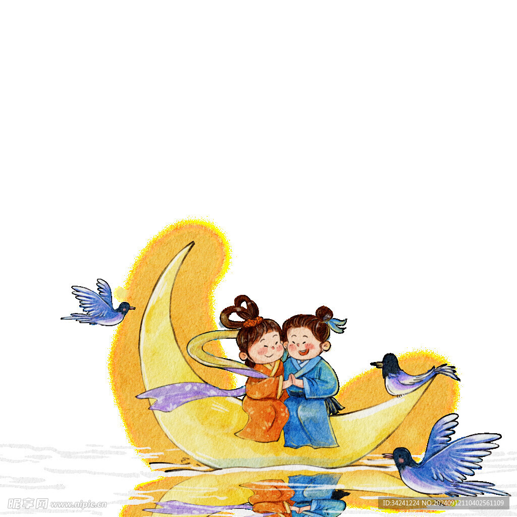 七夕情人节古风素材