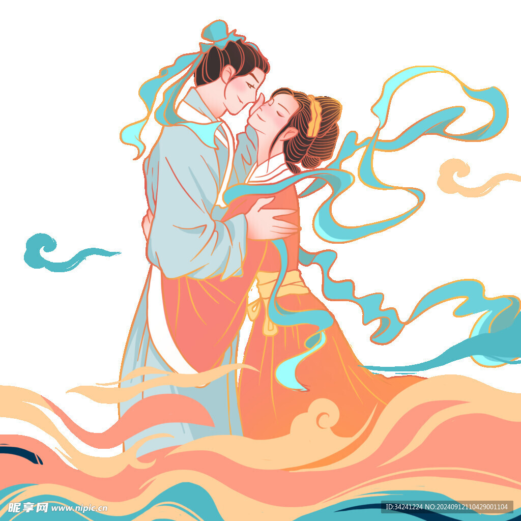 七夕情人节古风素材