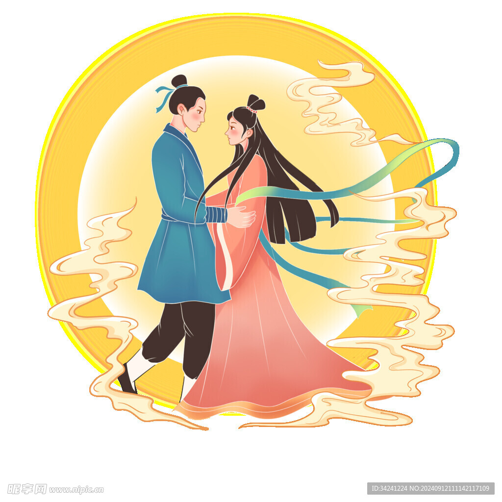 七夕情人节古风素材