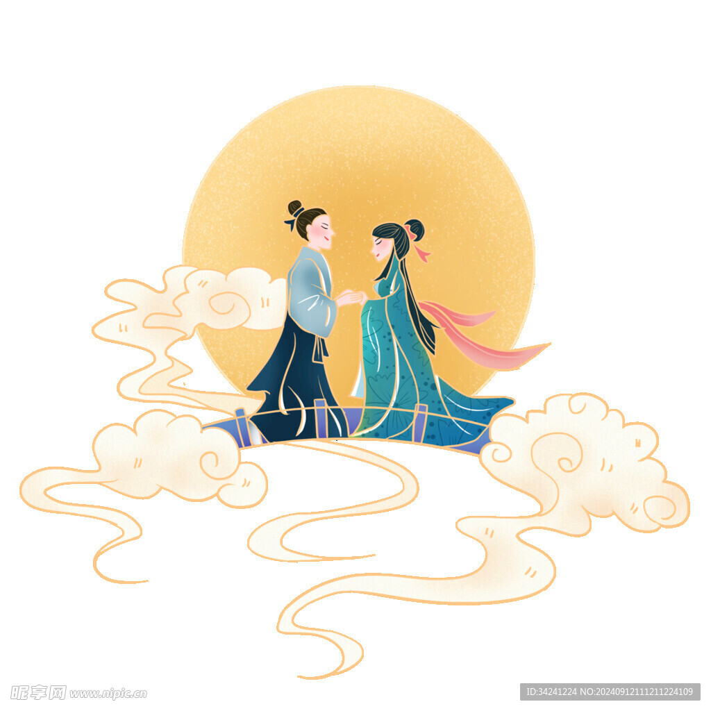 七夕情人节古风素材