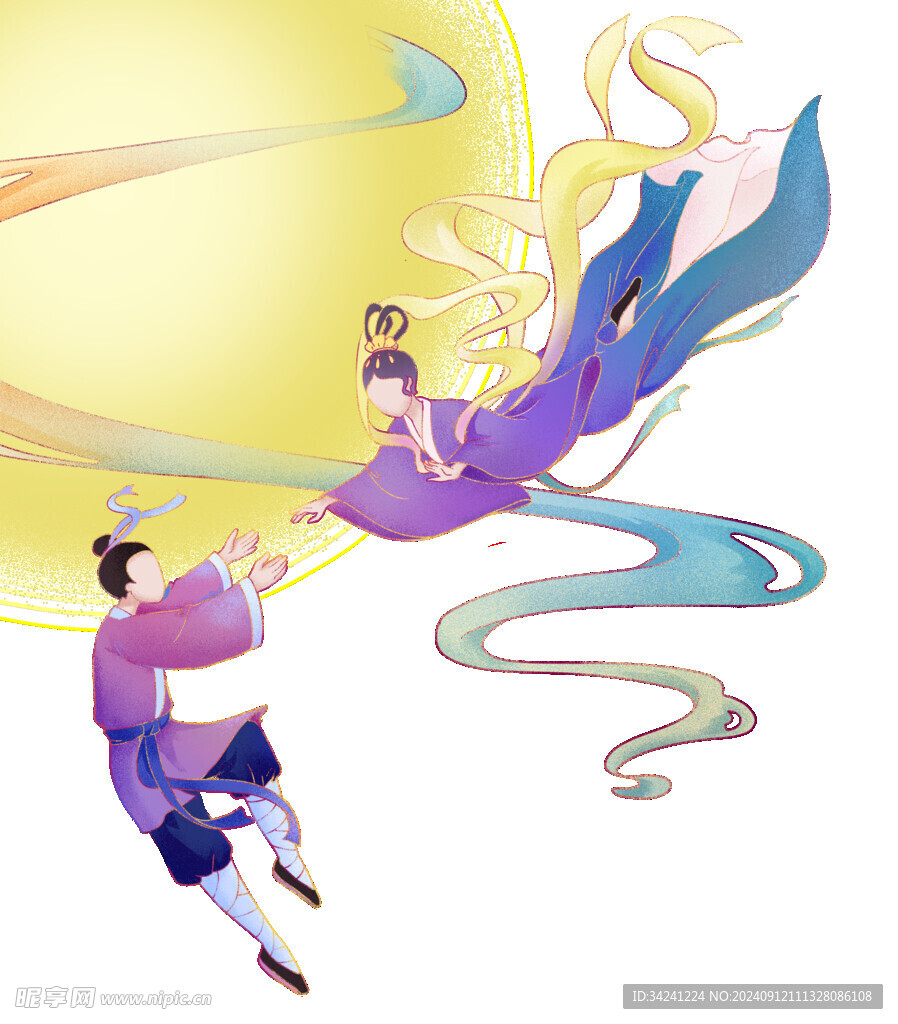 七夕情人节古风素材